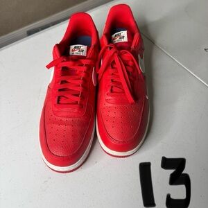 Nike Men's Red Sneakers Sz 12 NEW